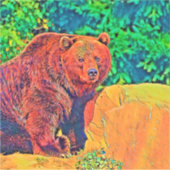 AnimalColor_Bear_001 シール (正面)