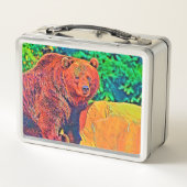 AnimalColor_Bear_001 メタルランチボックス (裏面)