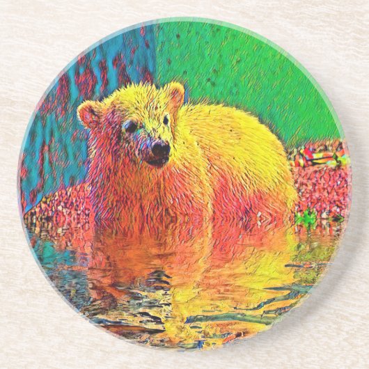 AnimalColor_Bear_009 コースター (正面)