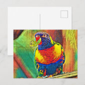 AnimalColor_Bird_07 ポストカード (正面/裏面)