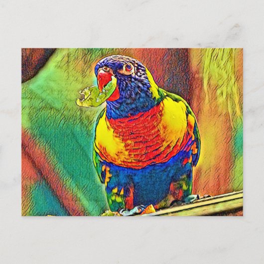 AnimalColor_Bird_07 ポストカード (正面)