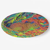 AnimalColor_Capybara_001 ペーパープレート (アングル)