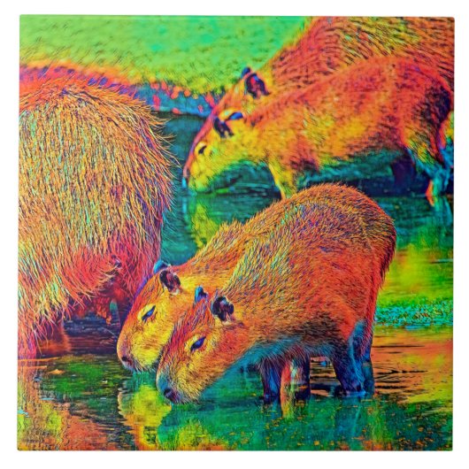 AnimalColor_Capybara_004 タイル (正面)