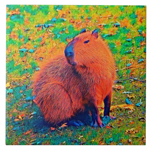 AnimalColor_Capybara_008 タイル (正面)