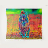 AnimalColor_Cat_002 タペストリー (正面(横))