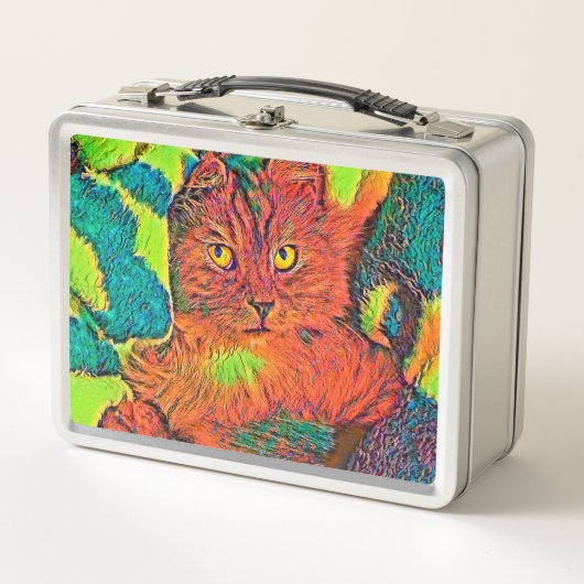 AnimalColor_Cat_005 メタルランチボックス (正面)