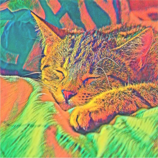 AnimalColor_Cat_07 シール (正面)