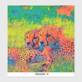 AnimalColor_Cheetah_008 シール (シート)