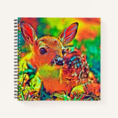 AnimalColor_Deer_002 ノートブック (正面)