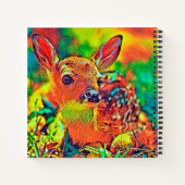AnimalColor_Deer_002 ノートブック (裏面)
