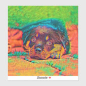 AnimalColor_Dog_002 シール (シート)