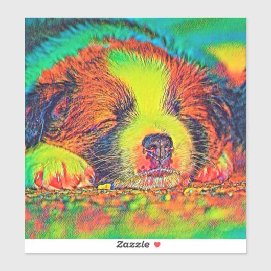 AnimalColor_Dog_017 シール (シート)