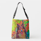 AnimalColor_Dog_024 クロスボディバッグ (裏面)
