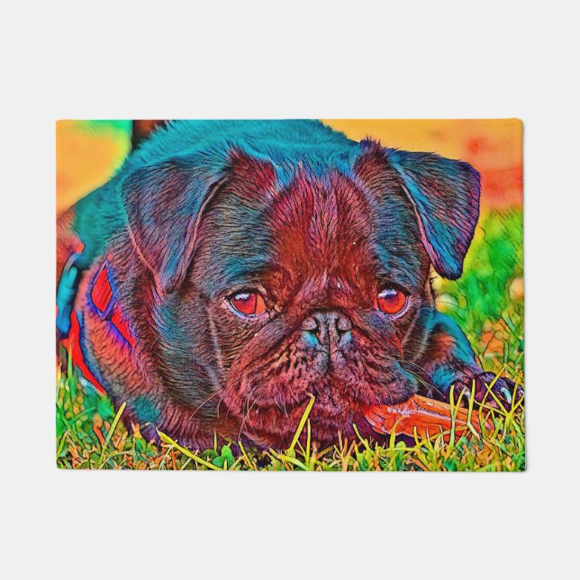 AnimalColor_Dog_026 ドアマット (正面)