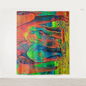 AnimalColor_Elephant_001 タペストリー (正面)