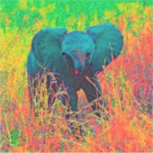 AnimalColor_Elephant_002 シール (正面)
