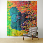 AnimalColor_Elephant_002 タペストリー (インサイチュ)