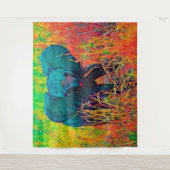 AnimalColor_Elephant_002 タペストリー (正面)