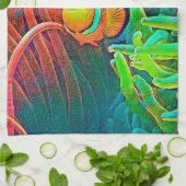 AnimalColor_Fish_001 キッチンタオル (折り畳み)