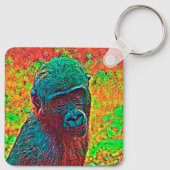 AnimalColor_Gorilla_001 キーホルダー (裏面)