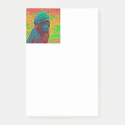 AnimalColor_Gorilla_001 ポストイット (正面)