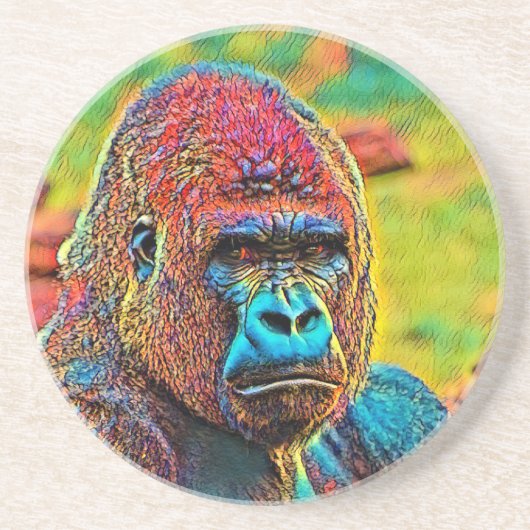 AnimalColor_Gorilla_010 コースター (正面)