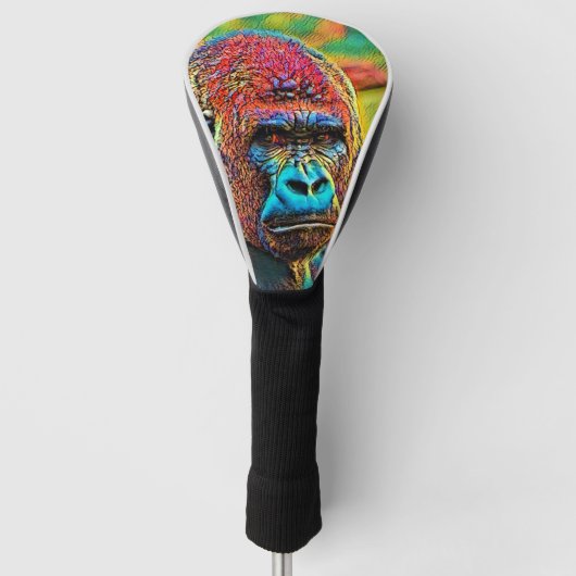 AnimalColor_Gorilla_010 ゴルフヘッドカバー (正面)