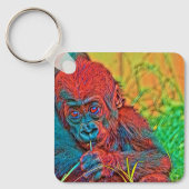 AnimalColor_Gorilla_017 キーホルダー (正面)