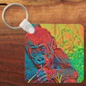 AnimalColor_Gorilla_017 キーホルダー (正面)
