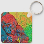 AnimalColor_Gorilla_017 キーホルダー (裏面)