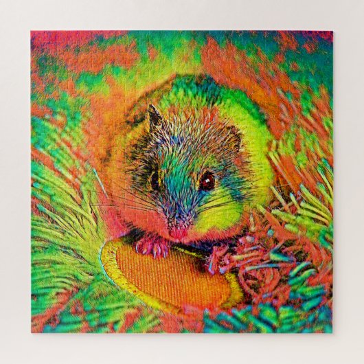 AnimalColor_Hamster_002 ジグソーパズル (縦)