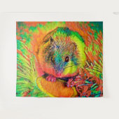 AnimalColor_Hamster_002 タペストリー (正面(横))