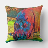AnimalColor_Hippo_004 クッション (裏面)
