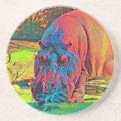 AnimalColor_Hippo_004 コースター (正面)