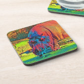 AnimalColor_Hippo_004 コースター (左側)