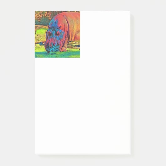 AnimalColor_Hippo_004 ポストイット (正面)