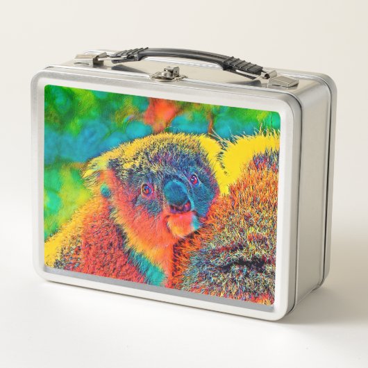 AnimalColor_Koala_001 メタルランチボックス (正面)