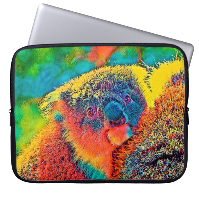 AnimalColor_Koala_001 ラップトップスリーブ (正面)