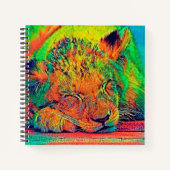 AnimalColor_Lion_002 ノートブック (正面)
