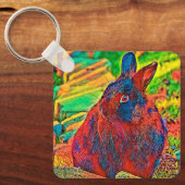 AnimalColor_Rabbit_001 キーホルダー (正面)