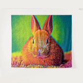 AnimalColor_Rabbit_07 タペストリー (正面(横))