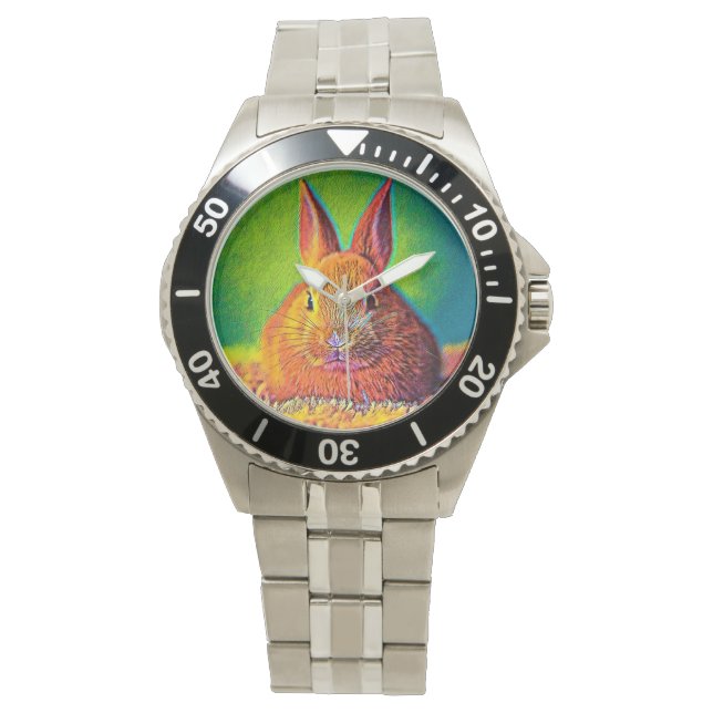 AnimalColor_Rabbit_07 腕時計 (正面)