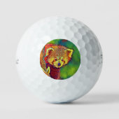 AnimalColor_RedPanda_016 ゴルフボール (正面)