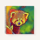 AnimalColor_RedPanda_016 ノートブック (正面)
