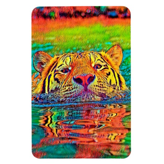 AnimalColor_Tiger_001 マグネット (縦)
