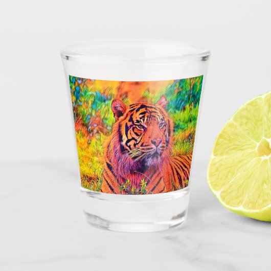 AnimalColor_Tiger_002 ショットグラス (正面)