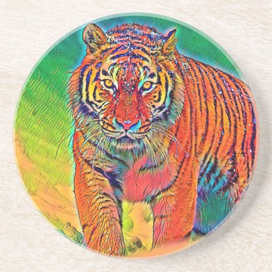 AnimalColor_Tiger_005 コースター (正面)
