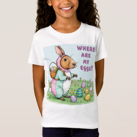 Animales adorables – Pascua divertida Tシャツ (正面)