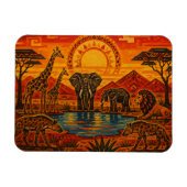 Animales en Africa マグネット (横)