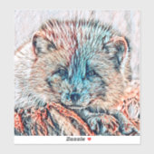 AnimalMix_キツネ_009 シール (シート)